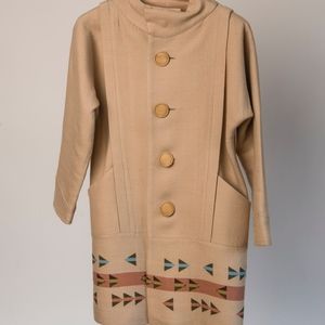 Lauren Moffatt Cream/Tan Pea Coat